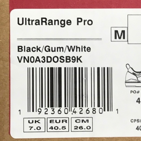 Vans UltraRange Pro Black Gum White Shoes - Picture 8 of 8